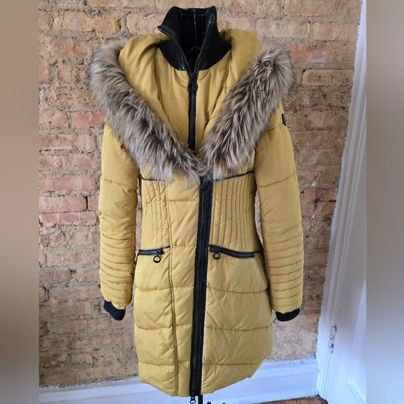 ☃️ Noize Gigi Mid Length Parka - Saffron Yellow - Picture 5 of 11